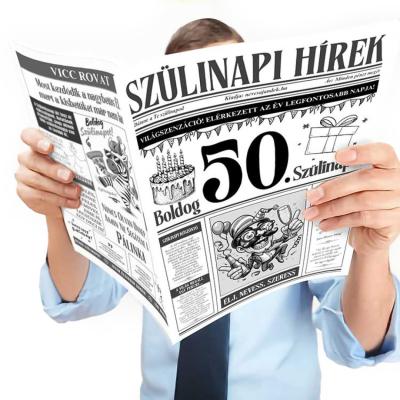 006 Szuletesnapi Ajandek Szulinapra Szulinapi Ujsag 50 Szulinapi Ajandek Fokep