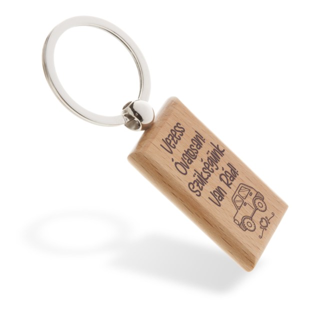 Gravírozható kulcstartó ALU