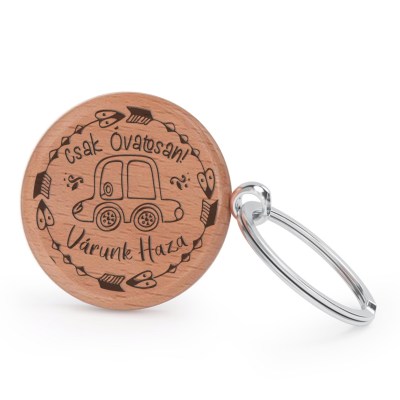 Gravírozható kulcstartó ALU