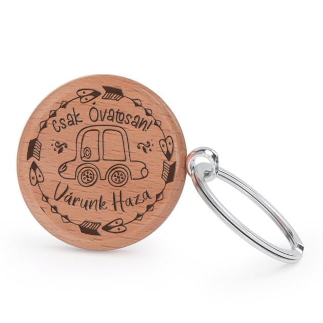 Gravírozható kulcstartó ALU