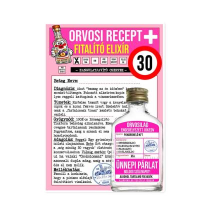 016 Orvosi Recept Vicces 30 Szuletesnapi Ajandek Recept Palinka