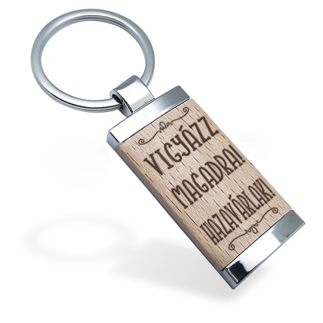 Gravírozható kulcstartó ALU