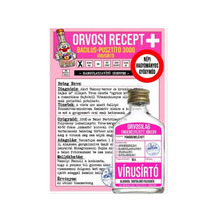 026 Orvosi Recept Vicces Ajandek Virusirto Recept Palinka