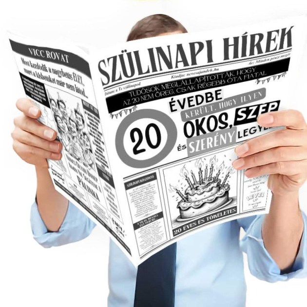026 Vicces Szuletesnapi Ajandek Szulinapra Szulinapi Ujsag 20 Evembe Kerult Szulinapi Ajandek Fokep
