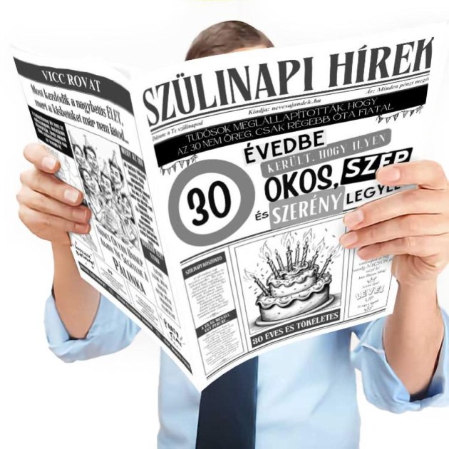 027 Vicces Szuletesnapi Ajandek Szulinapra Szulinapi Ujsag 30 Evembe Kerult Szulinapi Ajandek Fokep
