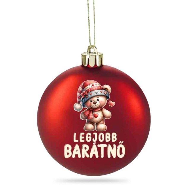 038 Matt Piros Karacsonyfadisz Karacsonyi Gomb Macis Legjobb Baratno Felirattal