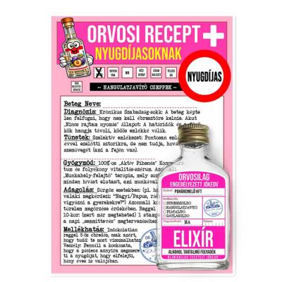 038 Orvosi Recept Vicces Ajandek Nyugdijas Recept Palinka