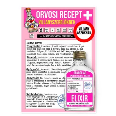 039 Orvosi Recept Vicces Ajandek Villanyszereloknek Recept Palinka