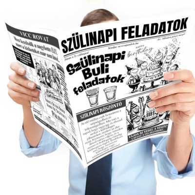 043 Szulinapi Ajandek Szuletesnapra Ujsag Fokep