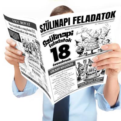 044 18 Szulinapi Ajandek 18 Szuletesnapra Ujsag Fokep