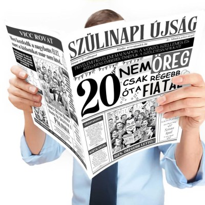 057 Szulinapi Ujsag 20 Szulinapi Ajandek Szuletesnapra Nem Vagy Oreg Ujsag Fokep