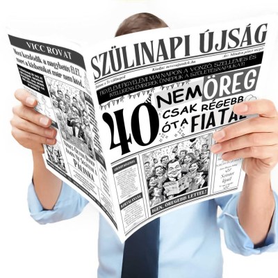 059 Szulinapi Ujsag 40 Szulinapi Ajandek Szuletesnapra Nem Vagy Oreg Ujsag Fokep