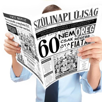 061 Szulinapi Ujsag 60 Szulinapi Ajandek Szuletesnapra Nem Vagy Oreg Ujsag Fokep