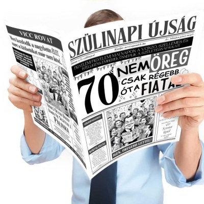 062 Szulinapi Ujsag 70 Szulinapi Ajandek Szuletesnapra Nem Vagy Oreg Ujsag Fokep
