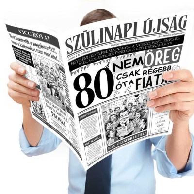 063 Szulinapi Ujsag 80 Szulinapi Ajandek Szuletesnapra Nem Vagy Oreg Ujsag Fokep