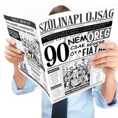 064 Szulinapi Ujsag 90 Szulinapi Ajandek Szuletesnapra Nem Vagy Oreg Ujsag Fokep