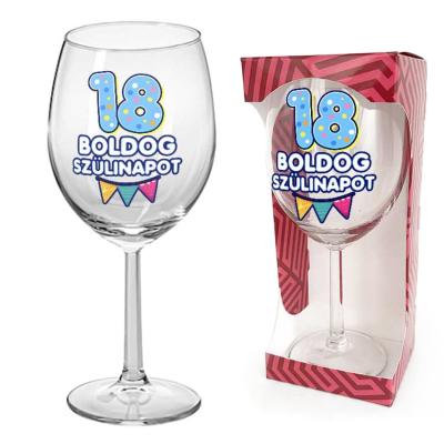 18 Szulinapi Ajandek Szuletesnapra Borospohar Boldog Szulinapot Felirattal Bop167