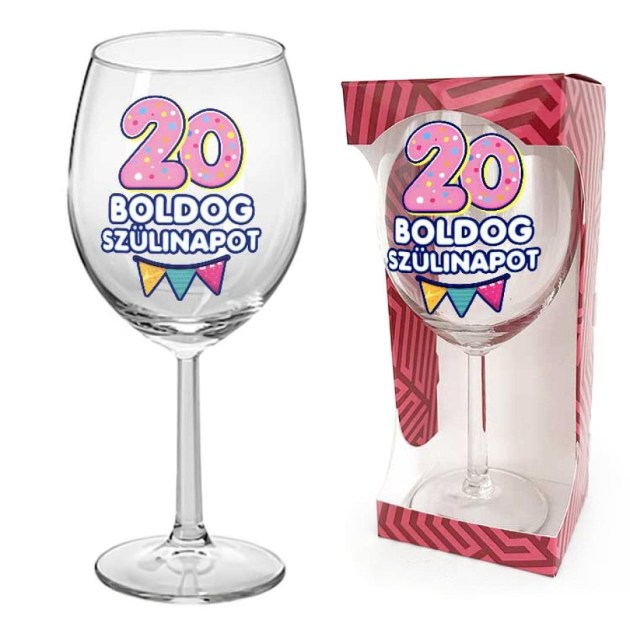 20 Szulinapi Ajandek Szuletesnapra Borospohar Boldog Szulinapot Felirattal Bop168