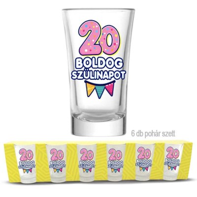 20 Szulinapi Palinkas Pohar Szett 20 Szuletesnapra Pps003