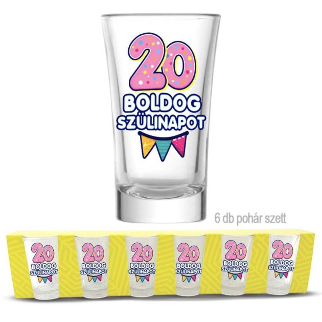 20 Szulinapi Palinkas Pohar Szett 20 Szuletesnapra Pps003