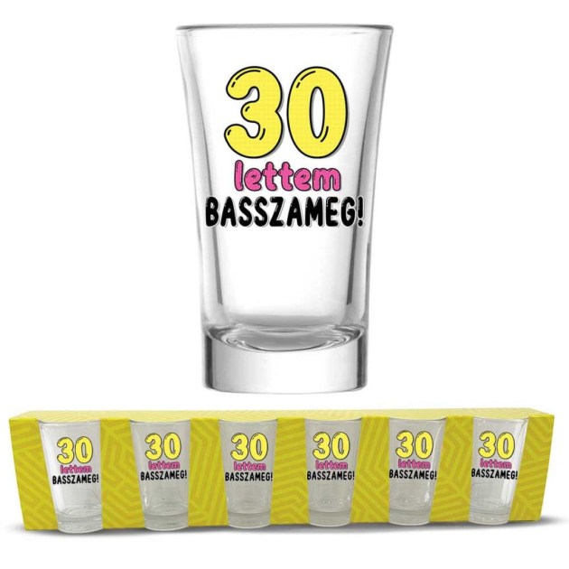 30 Szulinapi Palinkas Pohar Szett 30 Lettem Basszameg 30 Szuletesnapra Pps180