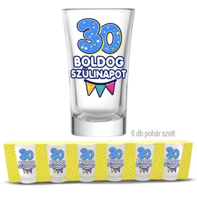 30 Szulinapi Palinkas Pohar Szett 30 Szuletesnapra Pps004