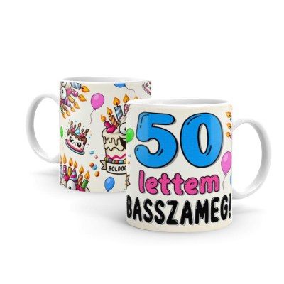 50 Szulinapi Ajandek Szuletesnapi Bogre 50 Lettem Basszameg B1132