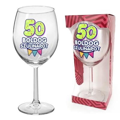 50 Szulinapi Ajandek Szuletesnapra Borospohar Boldog Szulinapot Felirattal Bop171