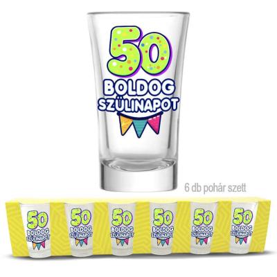 50 Szulinapi Palinkas Pohar Szett 50 Szuletesnapra Pp006