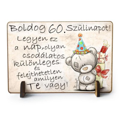 60 Szulinapi Ajandek Boldog Szulinapot Macis Tft015