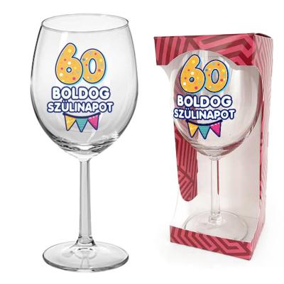60 Szulinapi Ajandek Szuletesnapra Borospohar Boldog Szulinapot Felirattal Bop172