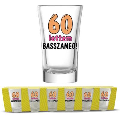 60 Szulinapi Palinkas Pohar Szett 60 Lettem Basszameg 60 Szuletesnapra Pps183