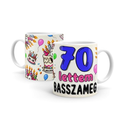 70 Szulinapi Ajandek Szuletesnapi Bogre 70 Lettem Basszameg B1134