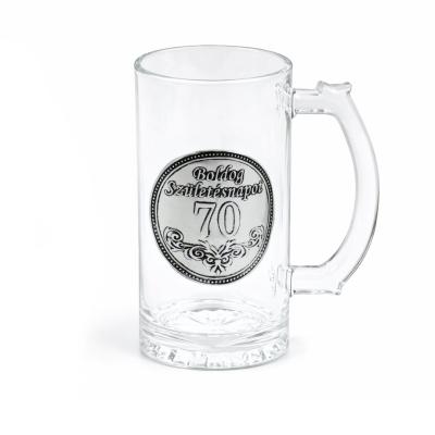 CQ04673 Soroskorso Uvegcimkes Boldog 70 Szuletesnapot 4dl OB12030027