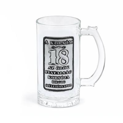 CQ06207 Soroskorso Femcimkes Korsom 18 Boldog Szuletesnapot 4dl OB12030011