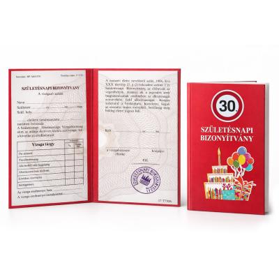 CQ06543 Bizonyitvany 30 Szuletesnapi 10x185cm OB11190052