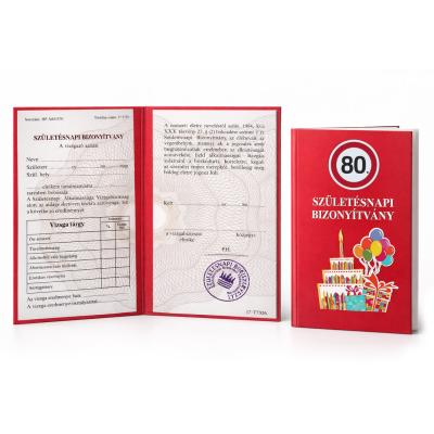 CQ06548 Bizomyitvany 80 Szuletesnapi 10x185cm OB11190057
