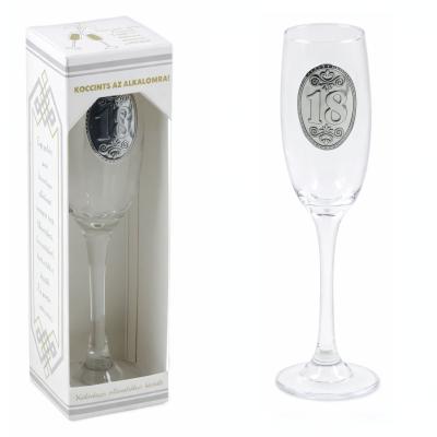 CQ07654 Pezsgos Pohar Femcimkes 18 Evszamos OB12120001