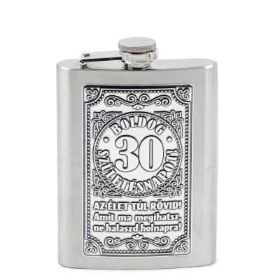 CQ07779 Flaska Femcimkes Boldog 30 Szuletesnapot 8oz PB02270022