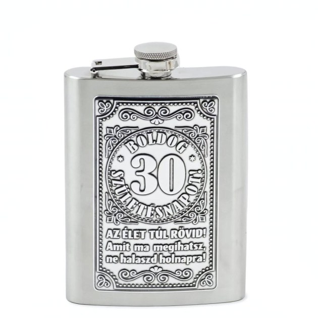 CQ07779 Flaska Femcimkes Boldog 30 Szuletesnapot 8oz PB02270022