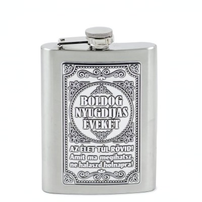 CQ07788 Flaska Femcimkes Boldog Nyugdijas Eveket 8oz PB02270031