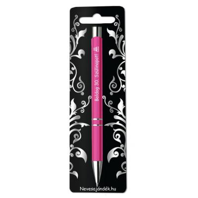 Gravirozott Ajandekok Golyostoll Szt007 Ajandek Otletek Noknek Boldog 30 Szulinapot Pink