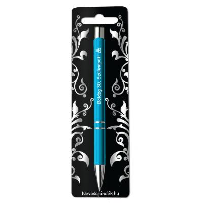 Gravirozott Ajandekok Golyostoll Szt014 Ajandek Otletek Ferfiaknak Boldog 30 Szulinapot Turkiz