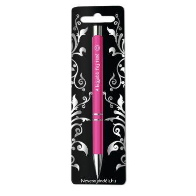 Gravirozott Ajandekok Golyostoll Szt048 Ajandek Otletek Noknek Testvernek A Legjobb Fej Teso Pink