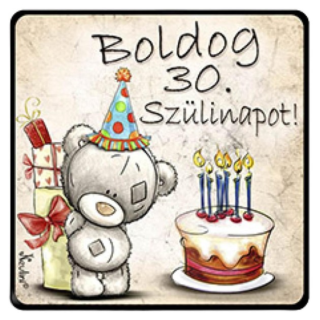 NH200 Boldog 30 Szülinapot Macis Tortás