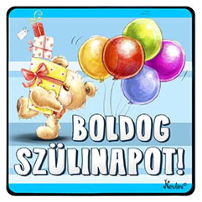 NH222 Boldog Szülinapot Macikás Kék1