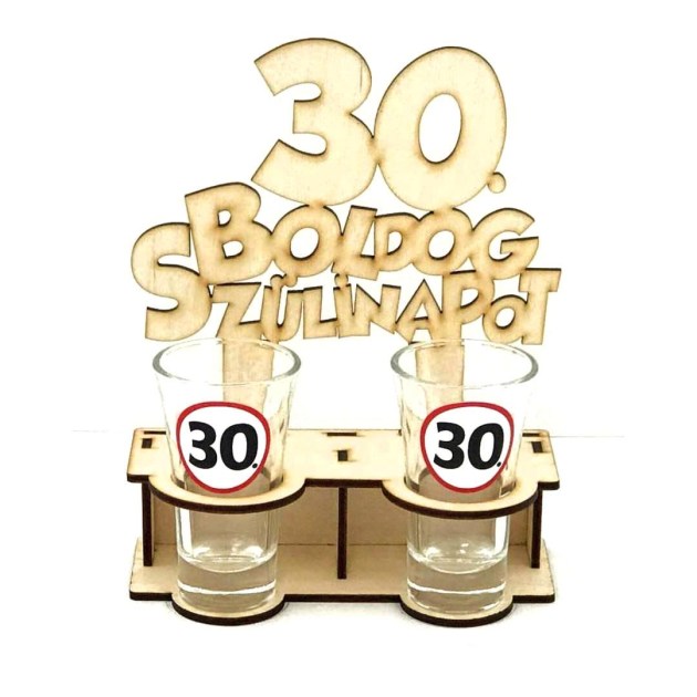 PT004 Születésnapi Pálinkás Pohár 30