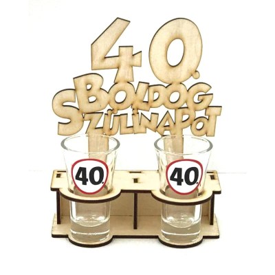PT005 Születésnapi Pálinkás Pohár 40