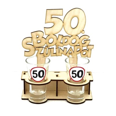PT006 Születésnapi Pálinkás Pohár 50