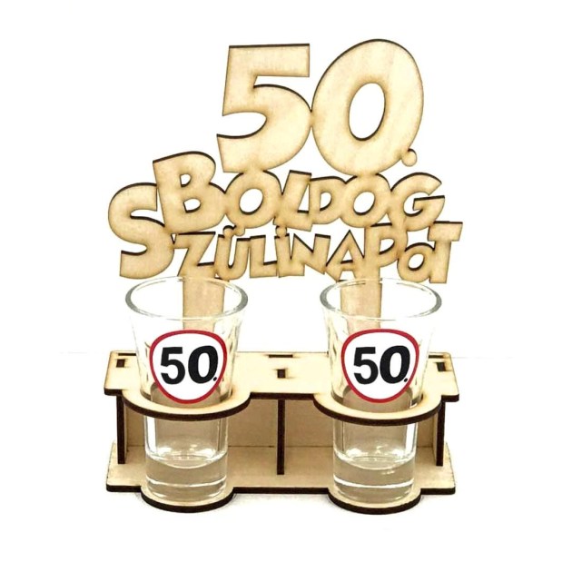 PT006 Születésnapi Pálinkás Pohár 50